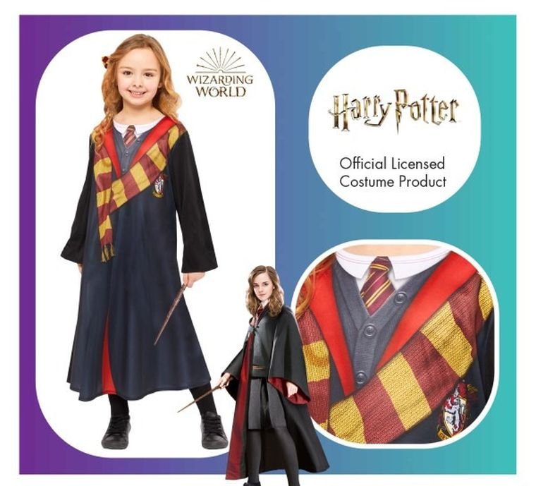 Harry Potter, Hermiona, strój dla dzieci, rozmiar 122/128