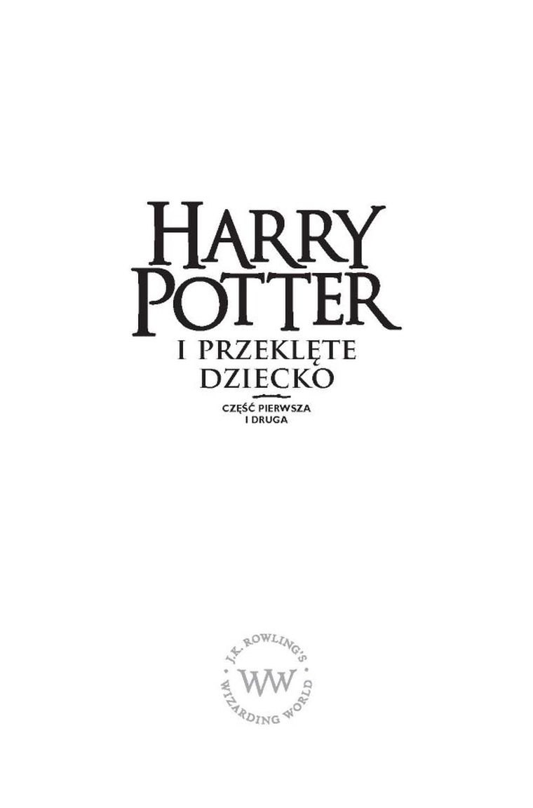 Harry Potter i przeklęte dziecko. Część 1-2
