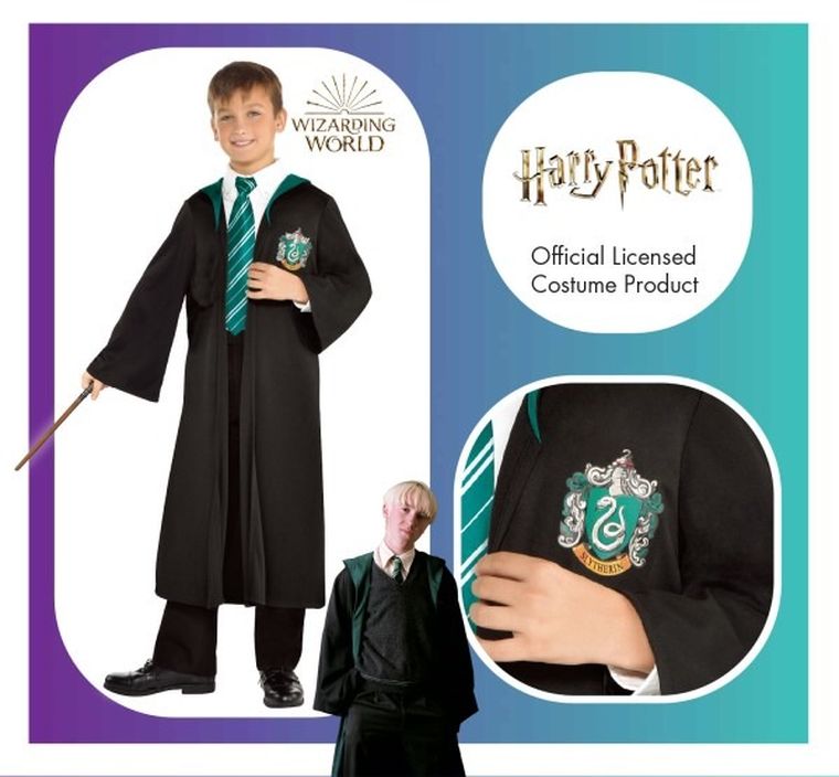 Harry Potter, Malfoy Slytherin, strój dla dzieci, rozmiar 110/116