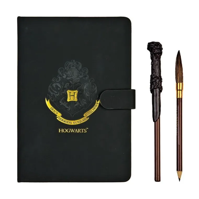 Harry Potter, pamiętnik zamykany na magnes z piórem i ołówkiem