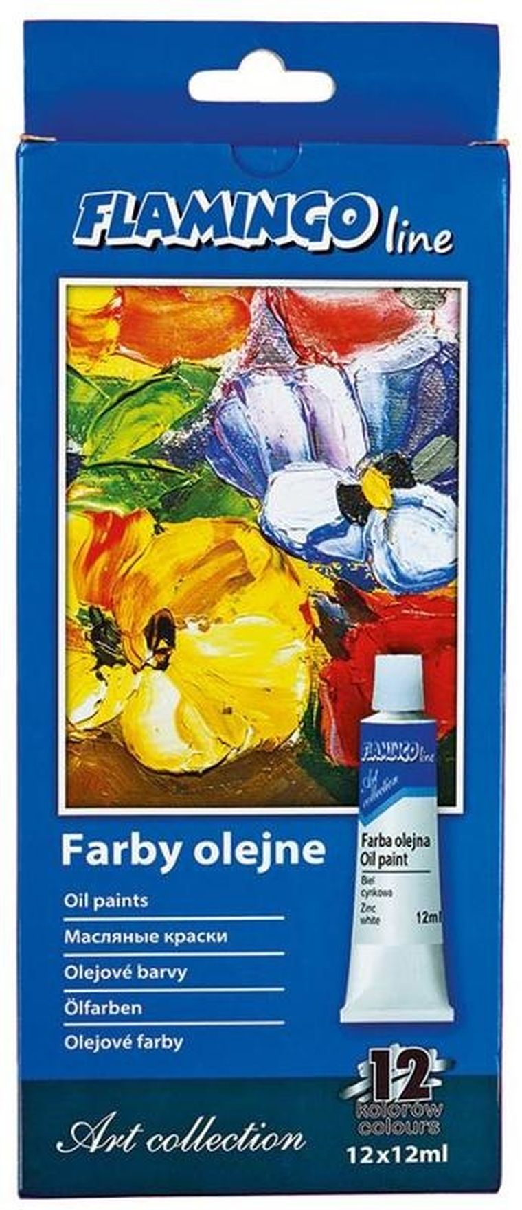 Hasta, Art Collection, Flamingo Line, farby olejne w tubie, 12 kolorów x 12 ml