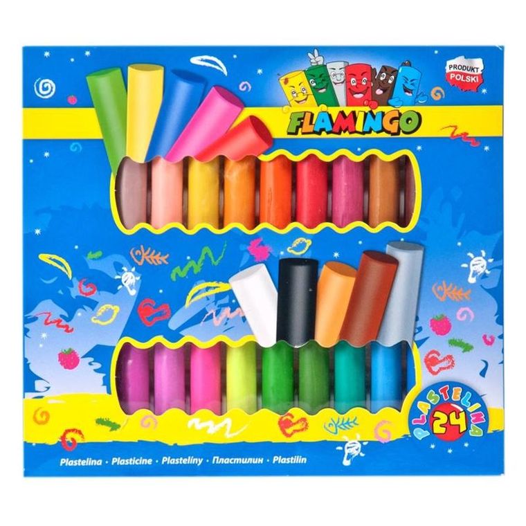 Hasta, Flamingo, plastelina, 24 kolory
