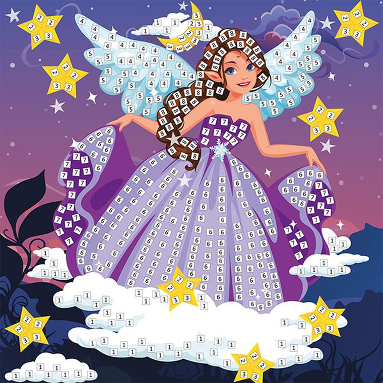 Hasta, Fun&Joy, brokatowa mozaika piankowa, Elf