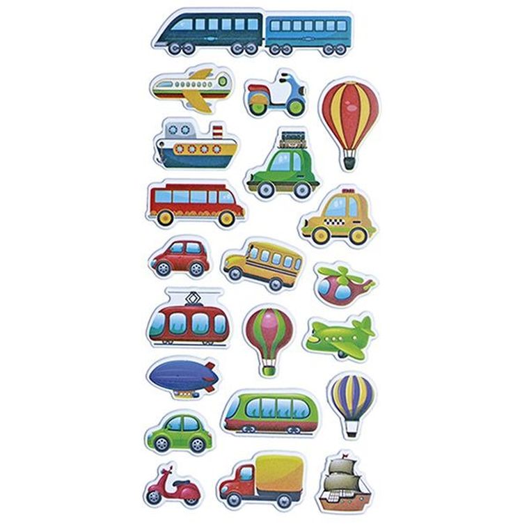 Hasta, Titanum Craft-fun Series, naklejki wypukłe, miękkie, pojazdy