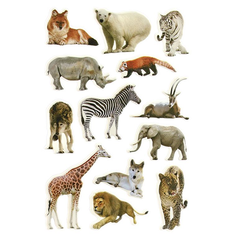 Hasta, Titanum Craft-fun Series, naklejki wypukłe, miękkie, zwierzęta