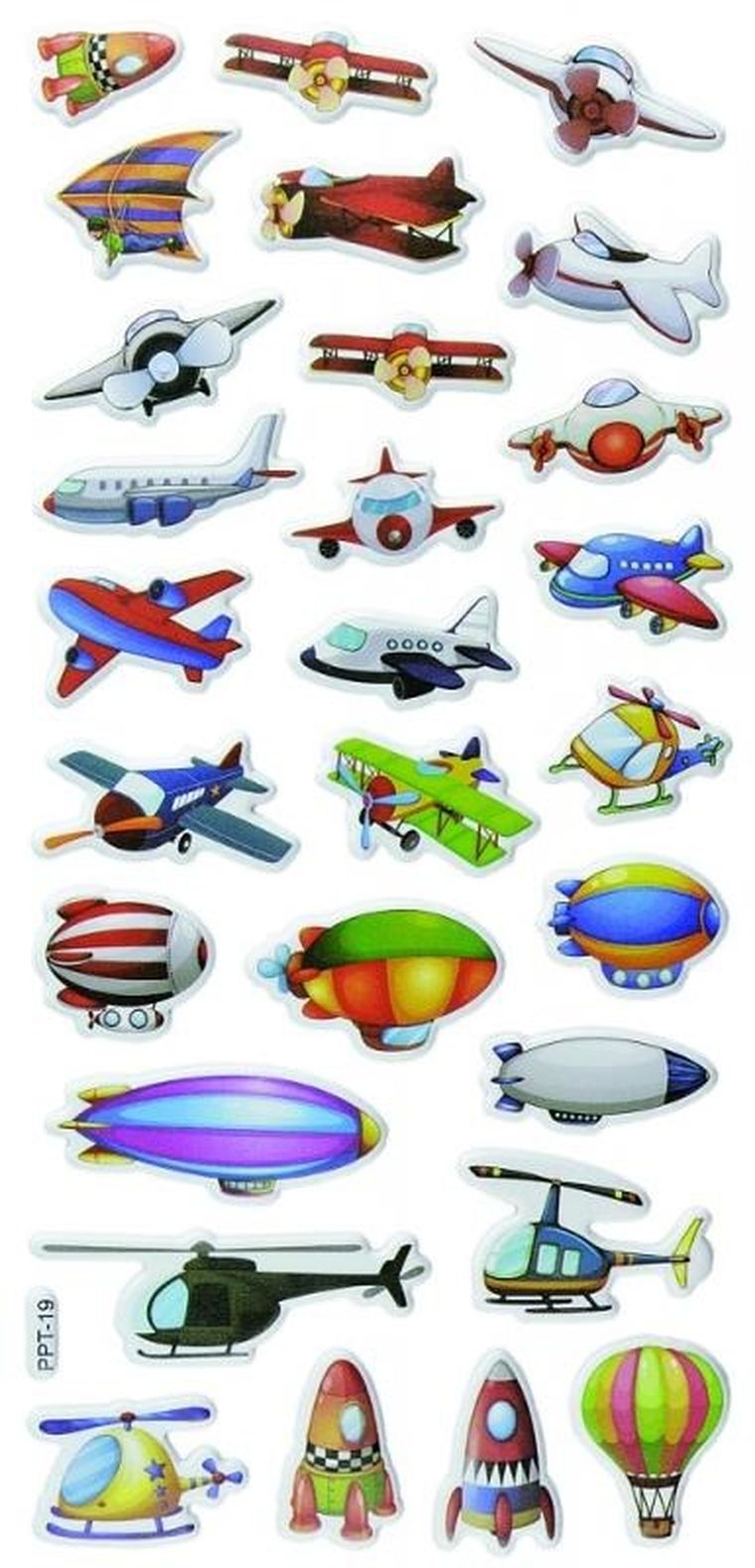 Hasta, Titanum Craft-fun Series, naklejki wypukłe, pojazdy latające