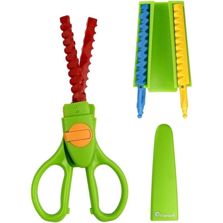 Hasta, Titanum Craft-fun Series, nożyczki dekoracyjne, 9 wzorów cięcia, 16,5 cm