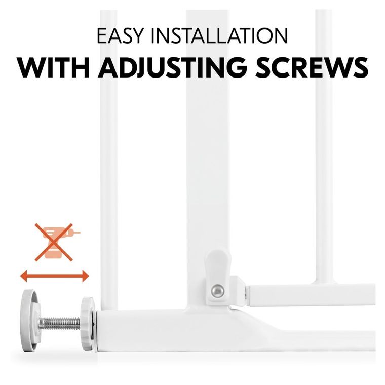 Hauck, Clear Step Autoclose 2, bramka zabezpieczająca, white