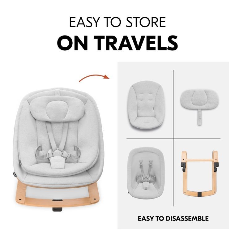 Hauck, Eco Light, leżaczek, grey