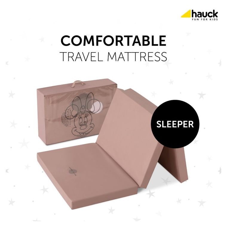 Hauck, Myszka Minnie, Sleeper, materac, Rose, 60-120 cm