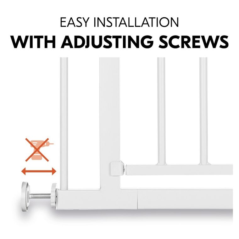 Hauck, Open N Stop 2, bramka zabezpieczająca, white