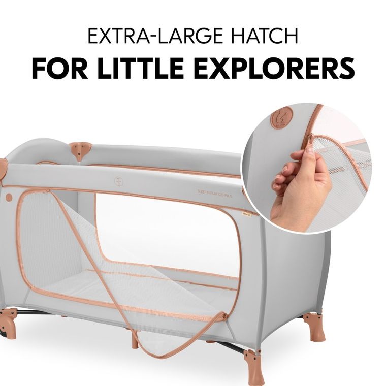 Hauck, Sleep N Play Go Plus, łóżeczko turystyczne, dusty cork