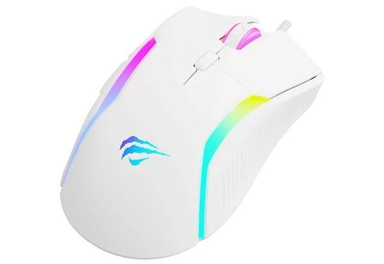 Havit, mysz gamingowa, biała, MS1033