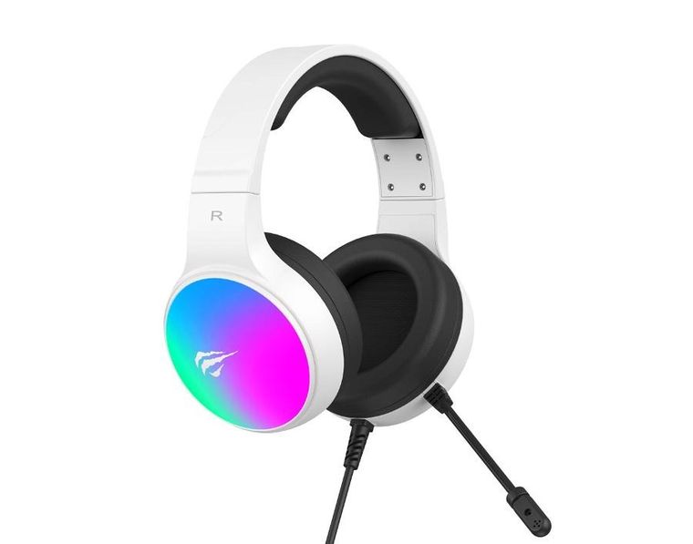 Havit, słuchawki gamingowe, H2043U, czarno-biały