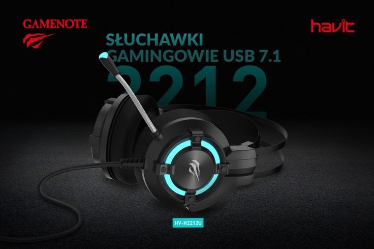 Havit, słuchawki, H2212U, czarne