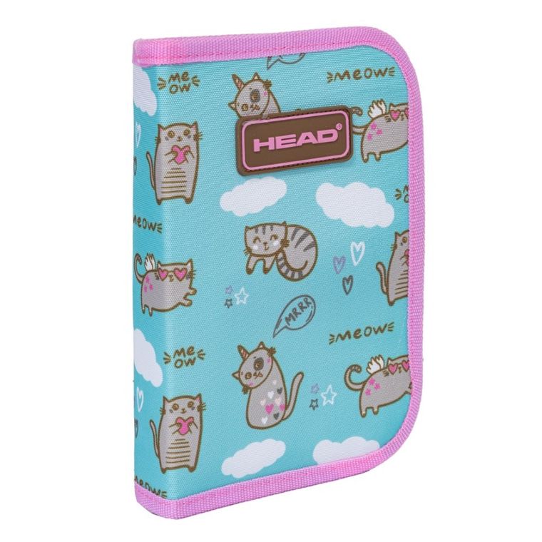 Head, piórnik rozkładany, dwuklapkowy, Meow