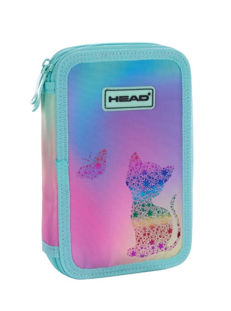 Head, piórnik rozkładany, podwójny, Kitty Ombre