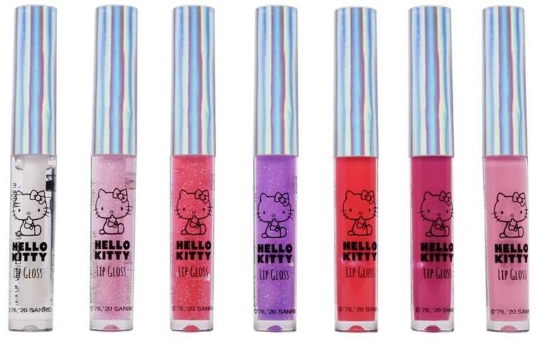 Hello Kitty, błyszczyki, 7szt.