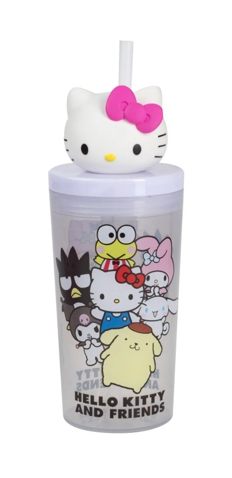 Hello Kitty, butelka do picia z brokatem, 350 ml