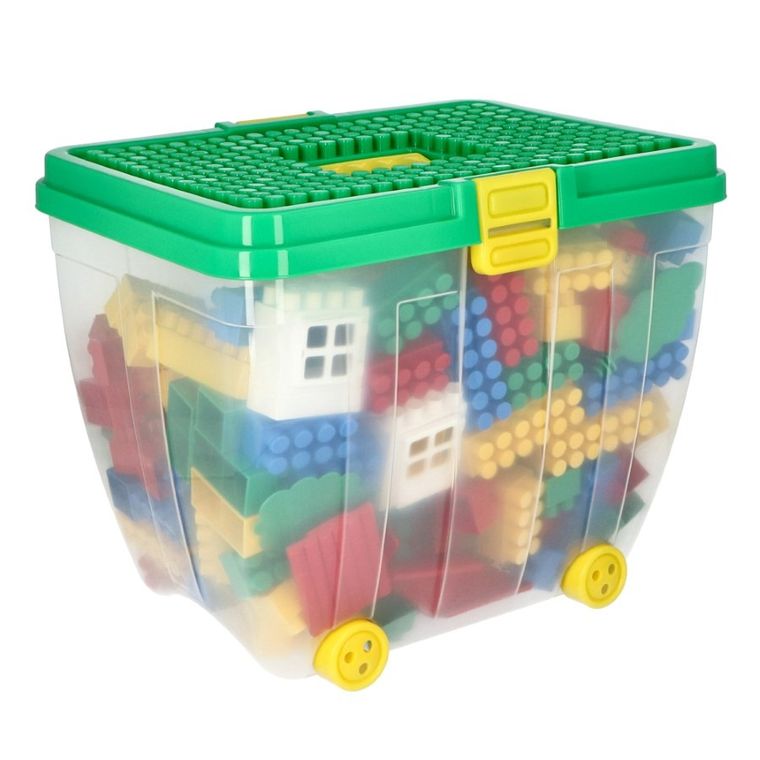 Hemar Family, duży kuferek z klockami i pokrywą konstrukcyjną