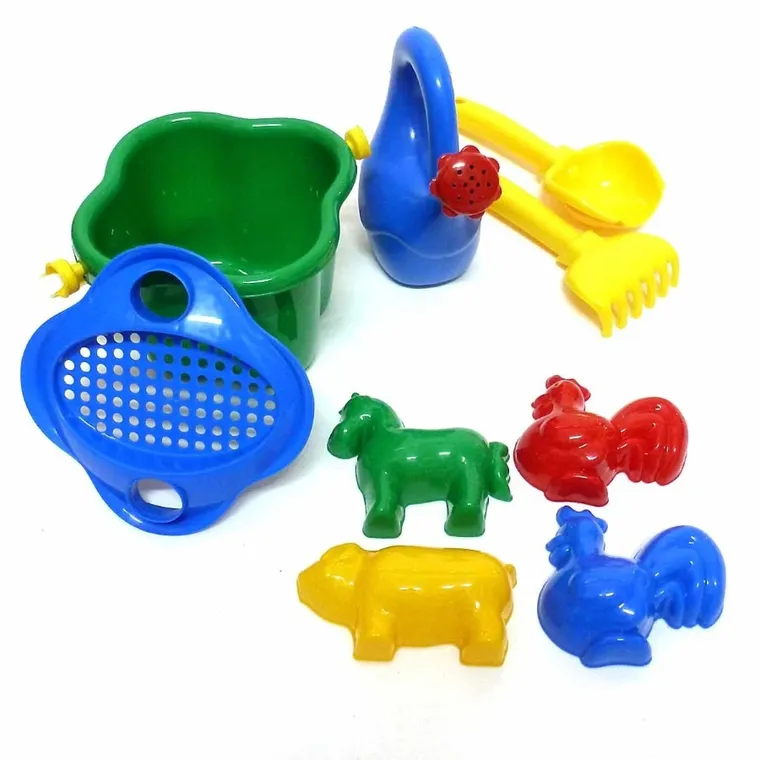 Hemar Family, koniczyna, zestaw do piasku, 9 elementów