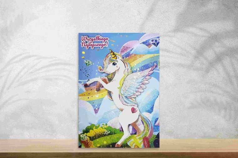 Henry, karnet A5, jednorożec z sercem