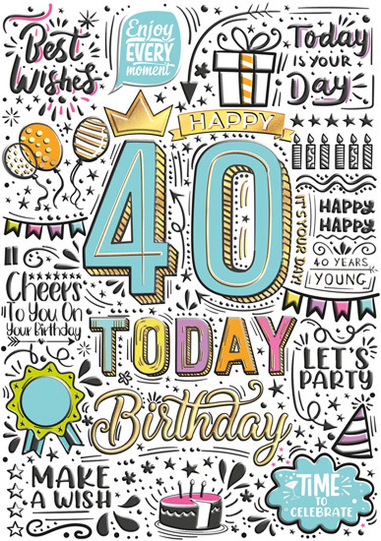 Henry, karnet A5, Urodziny 40, Graffiti