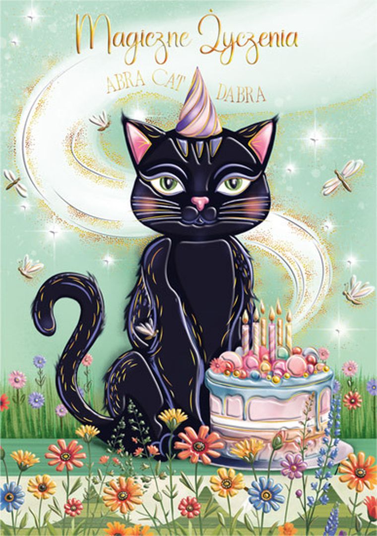 Henry, karnet A5, Urodziny, Kot wiedźmy