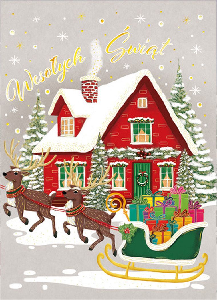 Henry, karnet B6, Boże Narodzenie, czerwone domki