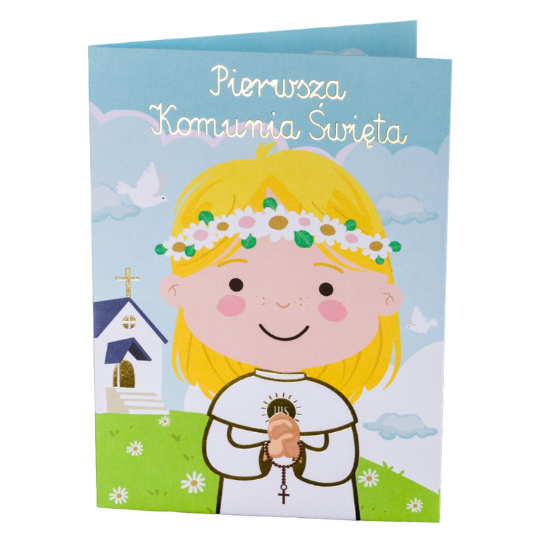 Henry, karnet, B6, Pierwsza Komunia Św., dziewczynka