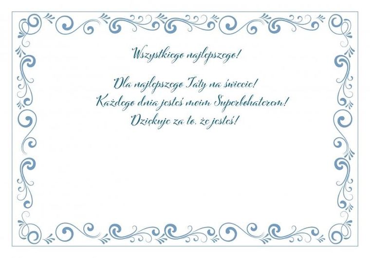 Henry, karnet B6, Tata Blue White