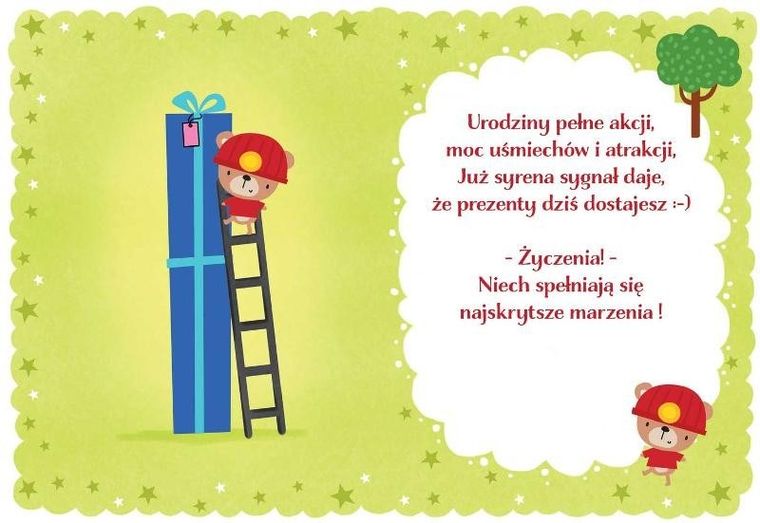 Henry, karnet B6, urodziny 4, Straż Pożarna