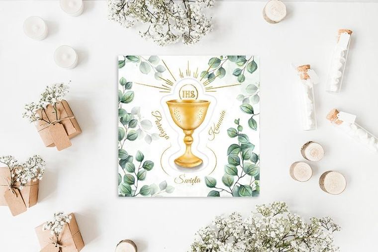 Henry, karnet, kielich z eukaliptusem