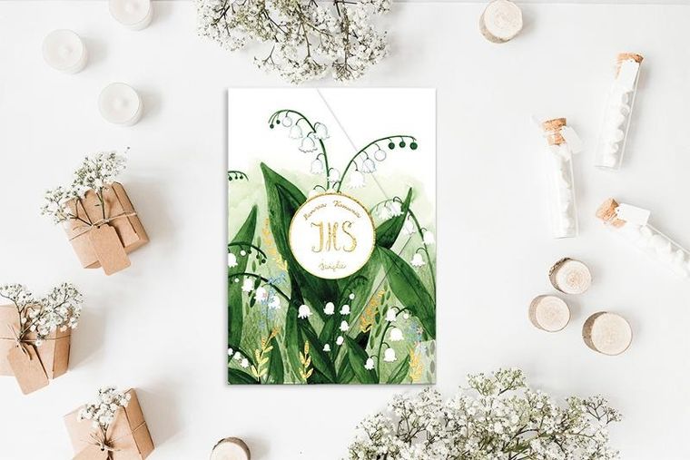 Henry, karnet koperta A5, konwalio-niezapominajki