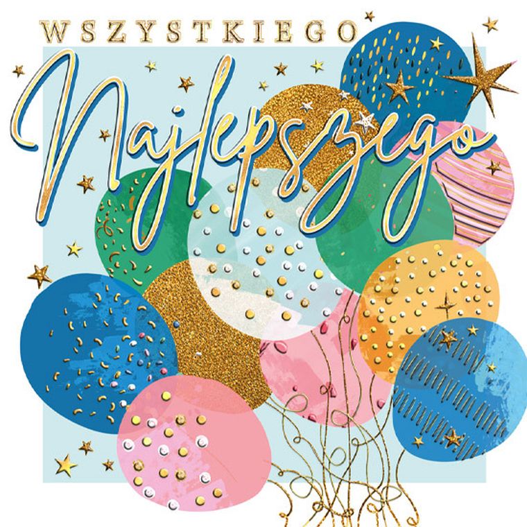 Henry, karnet kwadratowy, Urodziny, Balony