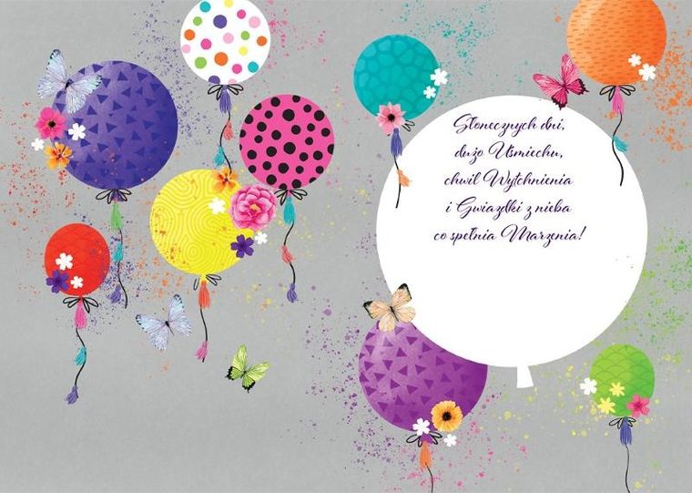 Henry, karnet okazjonalny A5, Jaskrawe Balony