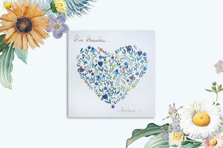 Henry, karnet, serce kwiatowe, dziadek