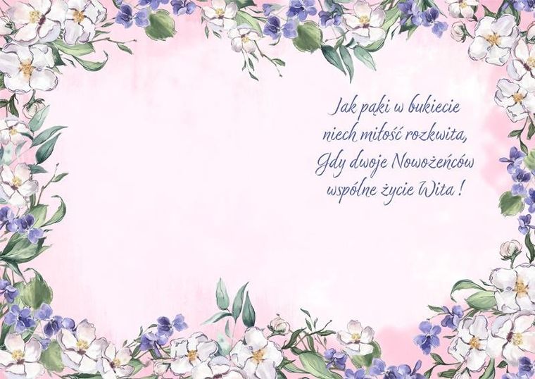 Henry, karnet, ślub, fiołki