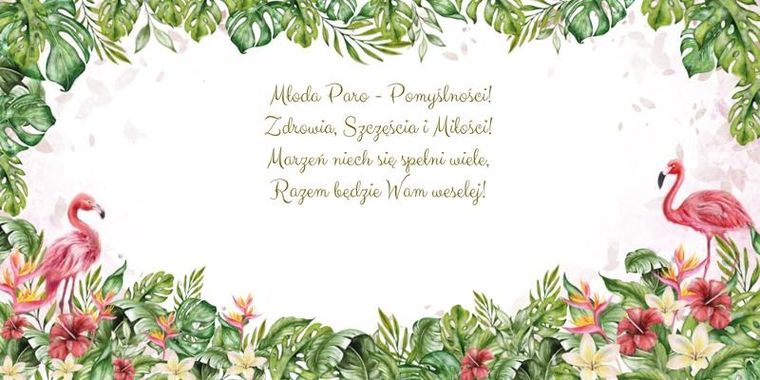 Henry, karnet ślub, flamingi