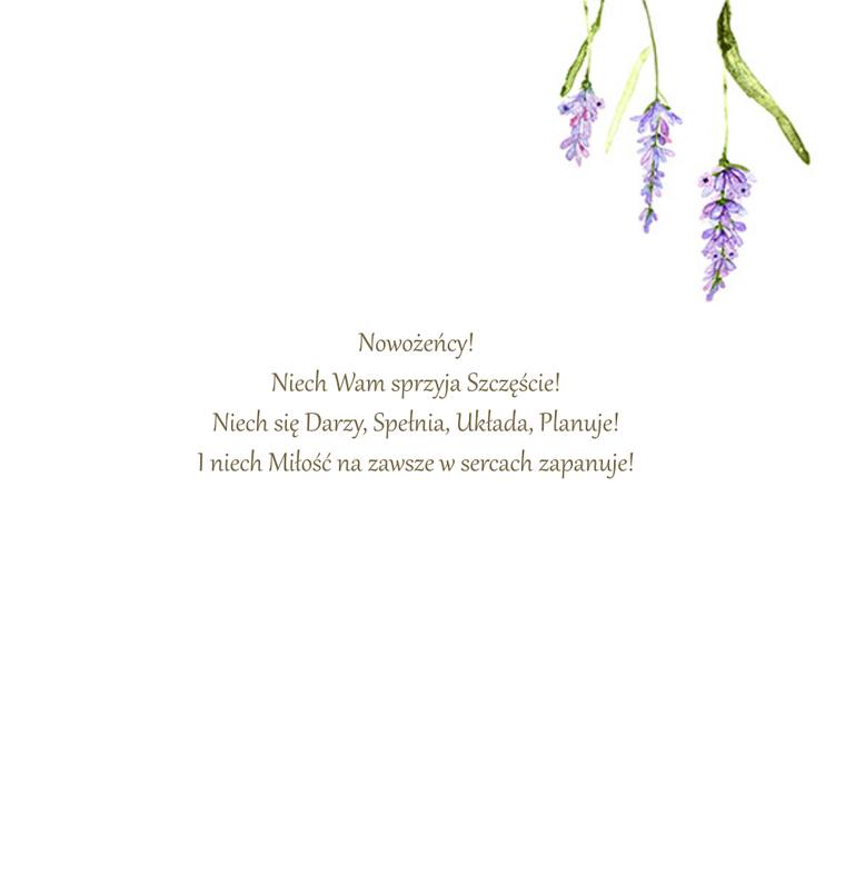 Henry, karnet ślub lawenda, lakier 3D