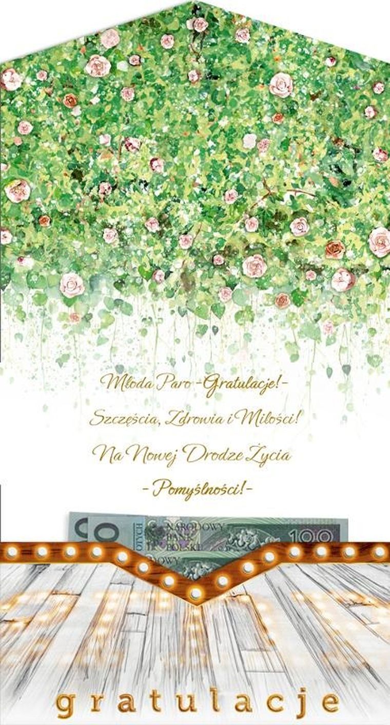 Henry, karnet ślub, Napis boho