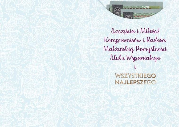 Henry, karnet z kieszonką, B6, ślub, flamingi