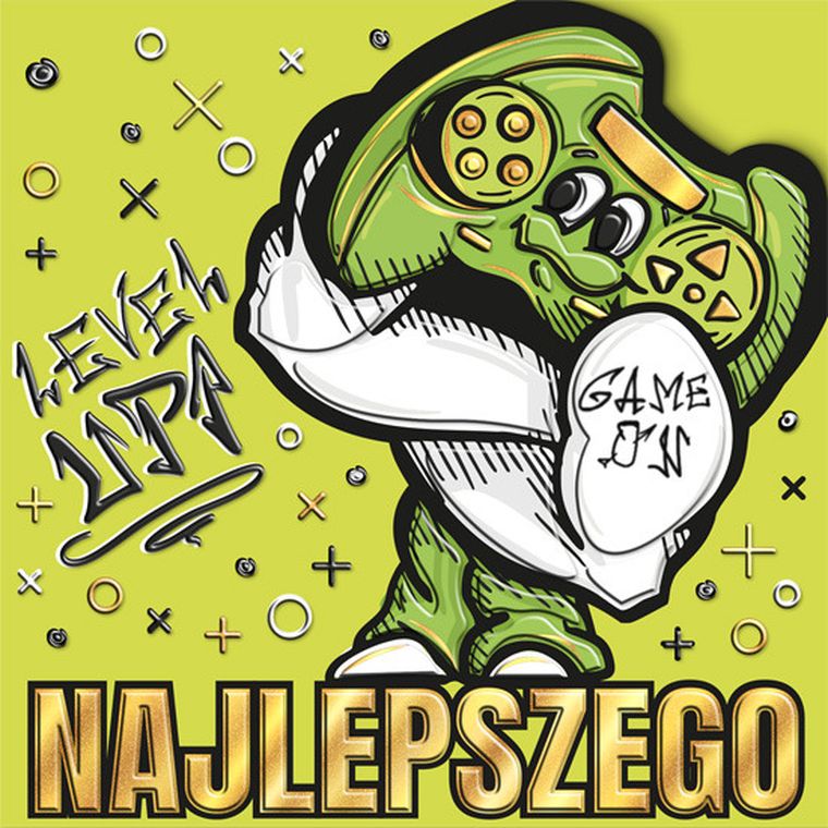 Henry, karnet z kopertą, 15-15 cm, złocony, super pad