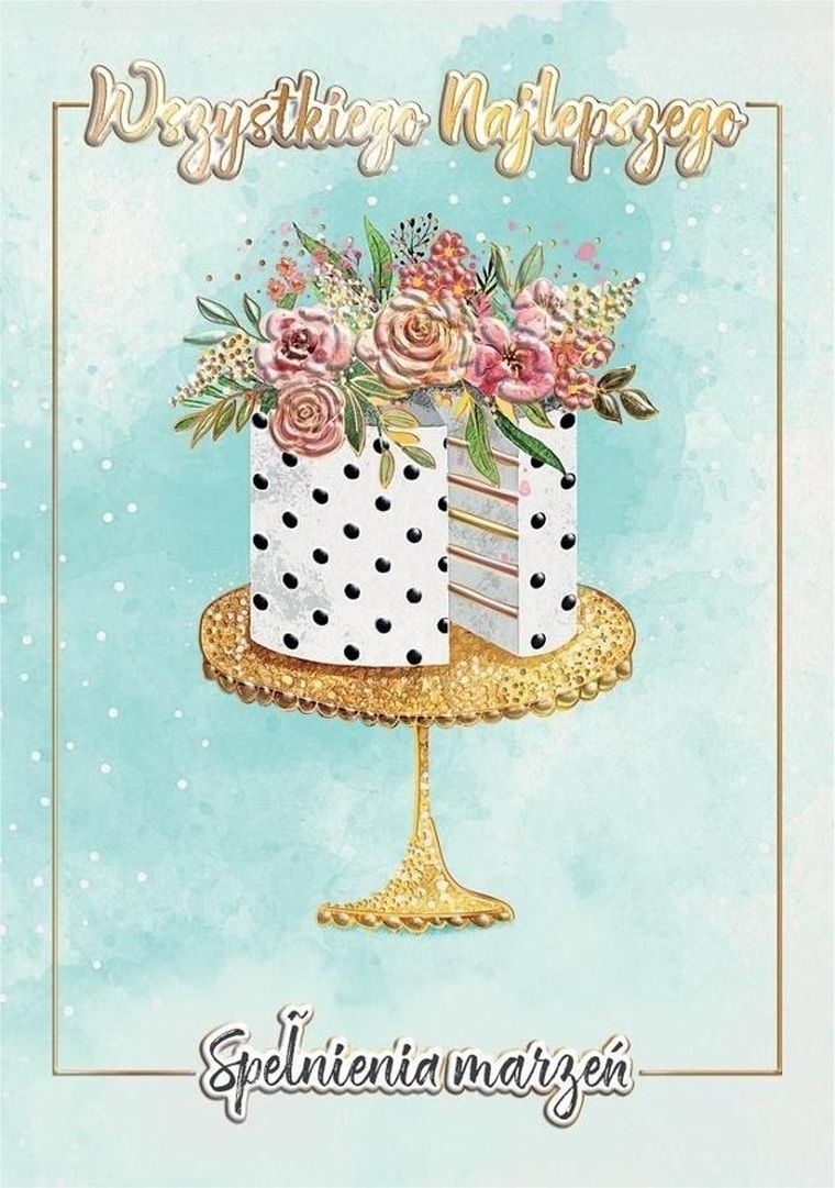 Henry, karnet z kopertą A5, Urodziny, Zloc Tort Glamour