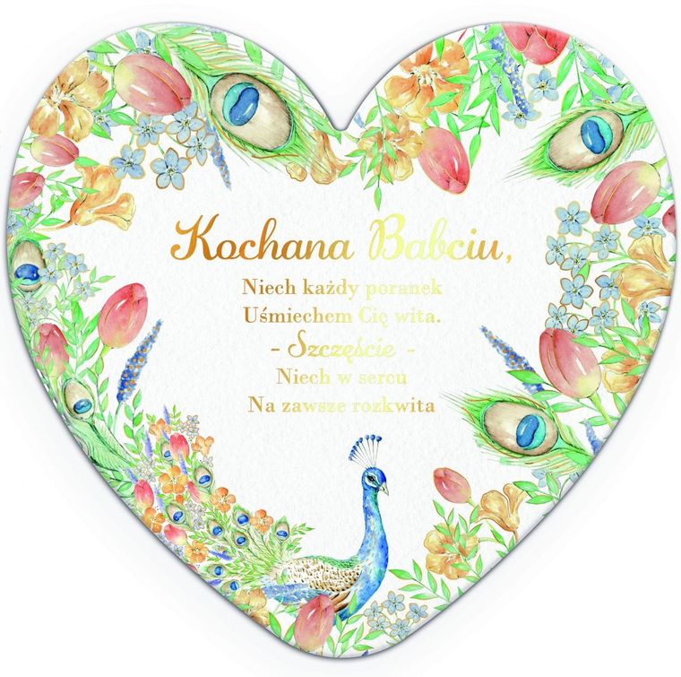 Henry, laurka dwustronna, Serce Babcia, Paw w tulipanach