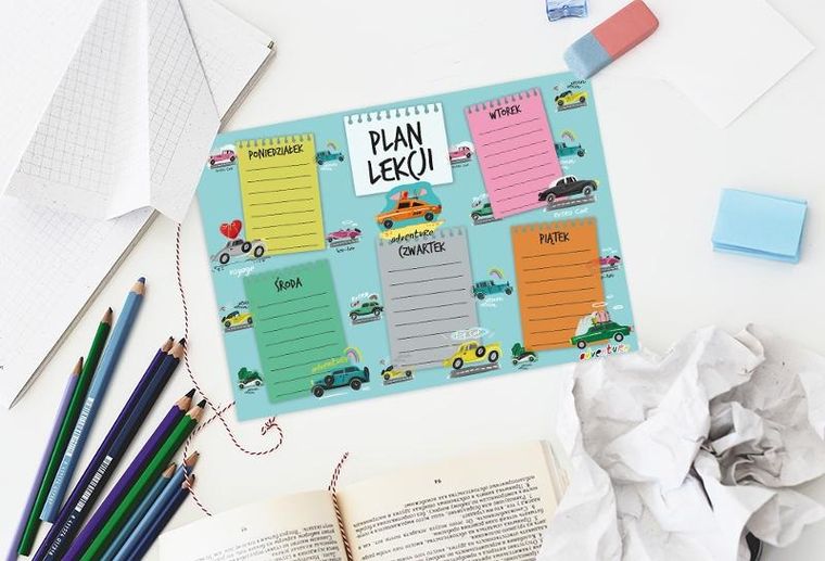 Henry, plan lekcji A5, Auta