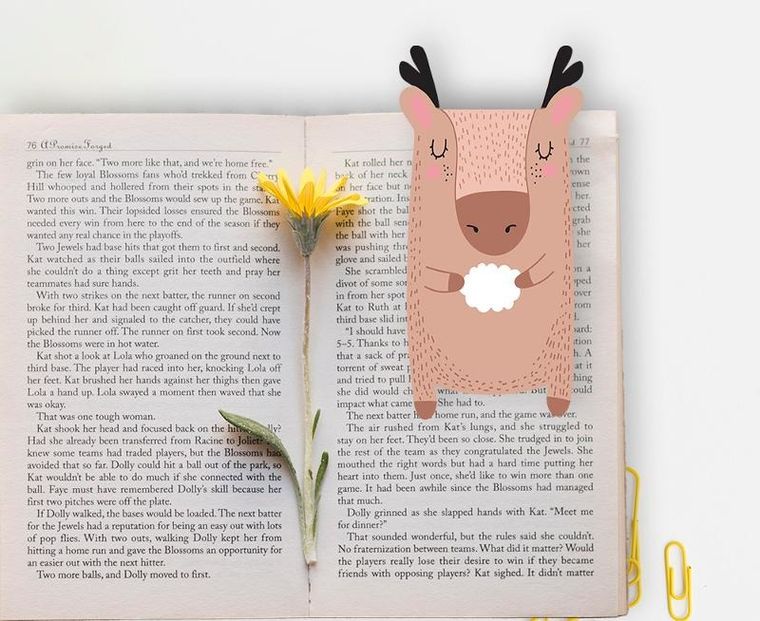 Henry, zakładka magnetyczna do książki, łoś