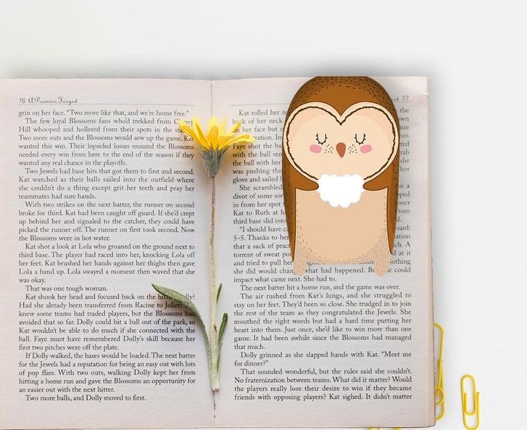 Henry, zakładka magnetyczna do książki, sowa