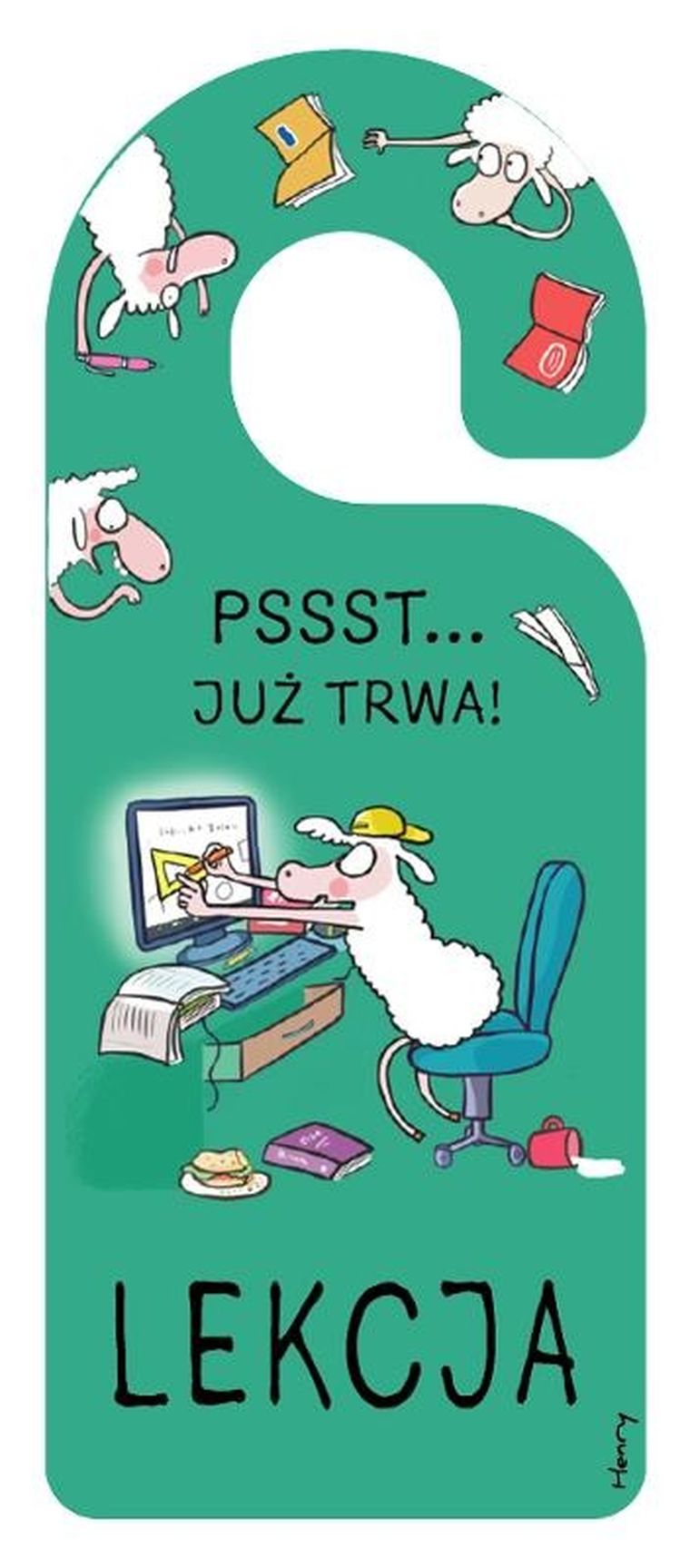 Henry, zawieszka na klamkę, lekcja