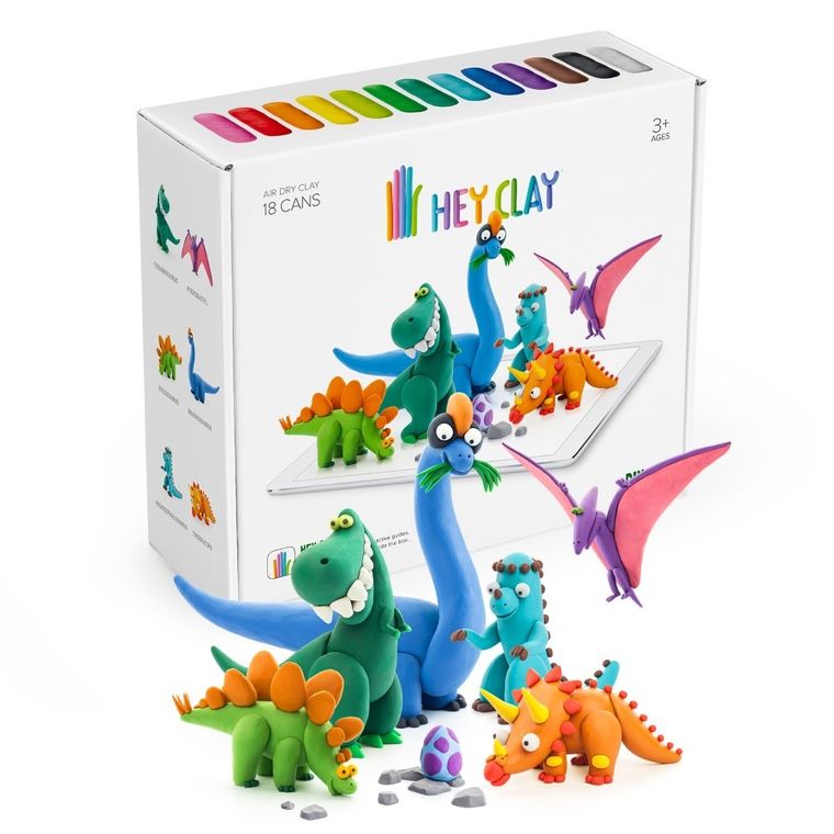 Hey Clay, Dinozaury, masa plastyczna